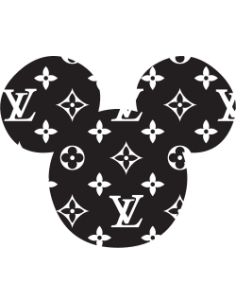 sticker autocollant Mickey x Louis Vuitton pour décoration