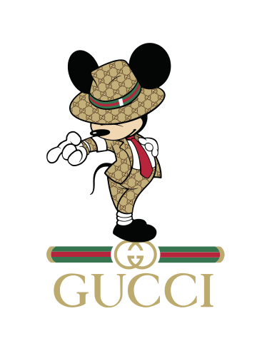 sticker autocollant Mickey Jackson x Gucci pour deco adhésive