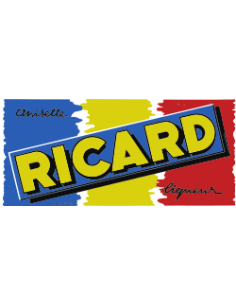 sticker autocollant logo ancien Ricard pour deco objets, barils, murs