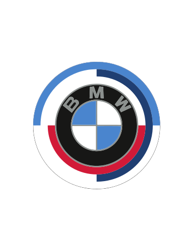 sticker autocollant du logo anniversaire de la série M des automobiles allemandes BMW