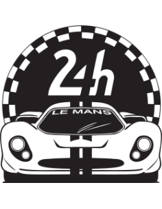 sticker autocollant de la course des 24 heures du Mans pour custom auto