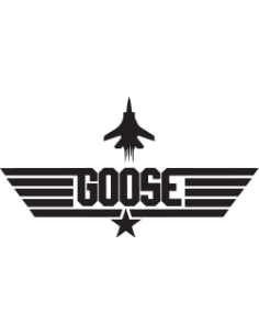 sticker autocollant du pilote Goose du film d'avions de chasse Top Gun