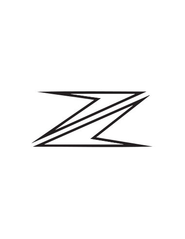 sticker autocollant de la lettre Z de la moto Kawazaki Z1000
