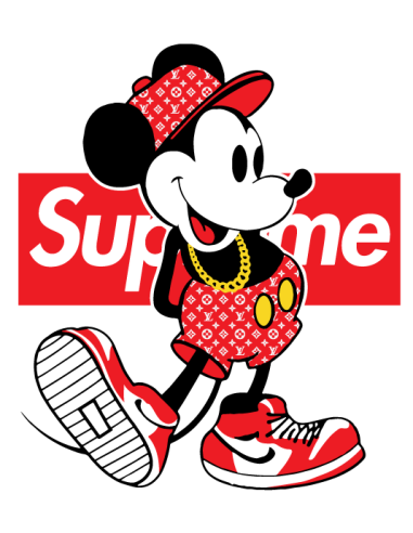 Hip-Hop Mickey x Supreme