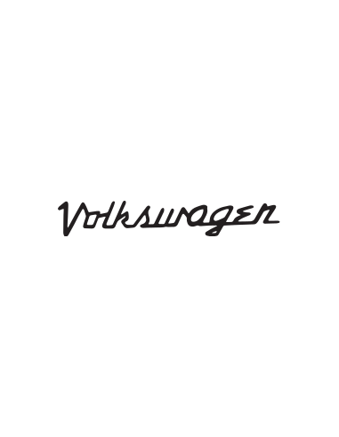 sticker autocollant volkswagen façon signature pour la décoration vintage de votre véhicule allemand