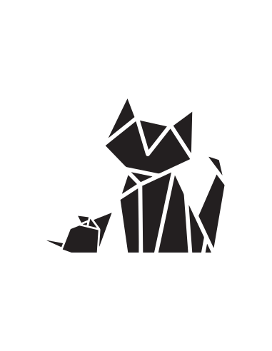 Cat and mouse origami