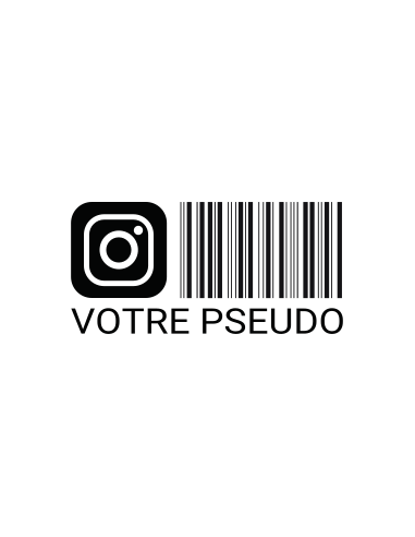 Instagram barcode to personalize