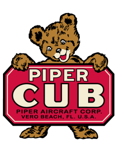 sticker autocollant pour déco vintage Piper Aircraft