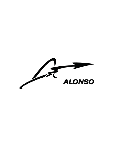 sticker autocollant logo pilote F1 Fernando Alonso