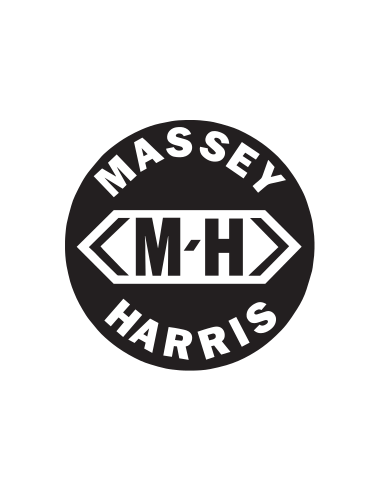 sticker autocollant de la marque de tracteurs Massey-Harris