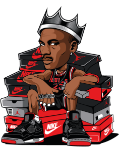 sticker autocollant Jordan x Nike pour déco mode sneakers