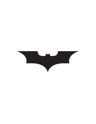Stickers représentant le logo du film Batman Begins