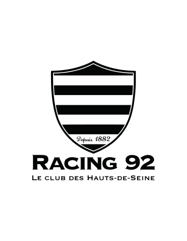 sticker autocollant de l'équipe de rugby racing 92