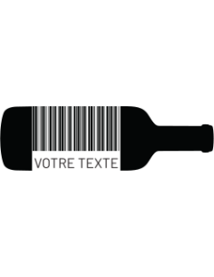 sticker autocollant bouteille de vin à personnaliser