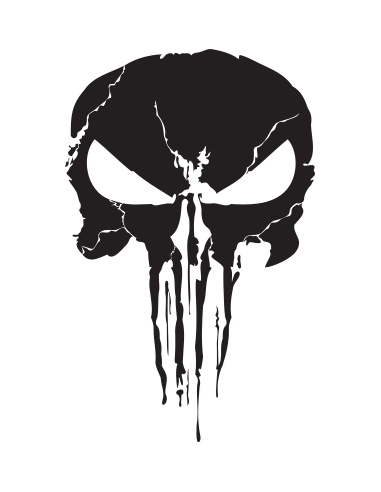 sticker autocollant de la série tv marvel the punisher