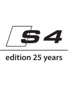 sticker autocollant audi S4 edition 25 ans