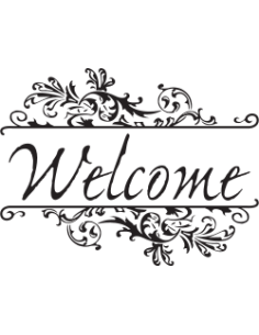 Welcome art deco style