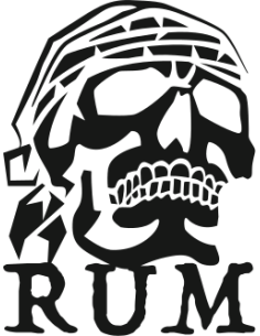 sticker autocollant rhum pirate