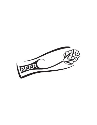 sticker autocollant verre de bière