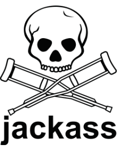 sticker autocollant serie tv jackass
