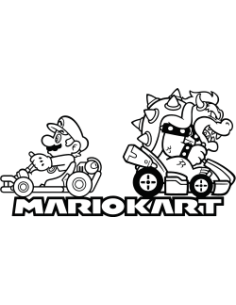 sticker autocollant mariokart pour deco gaming