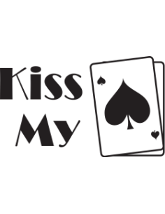 sticker autocollant humour kiss my as