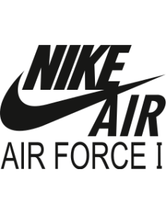sticker autocollant basketball et sneakers air force one