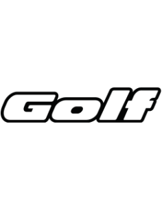Sticker lettrage ancien GOLF Volkswagen en vinyle – style rétro