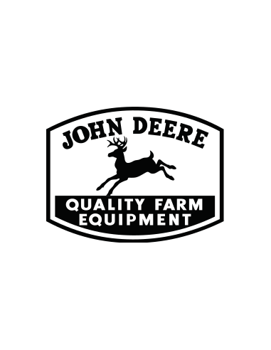 Sticker logo ancien John Deere 1950 en vinyle – cerf et écusson vintage