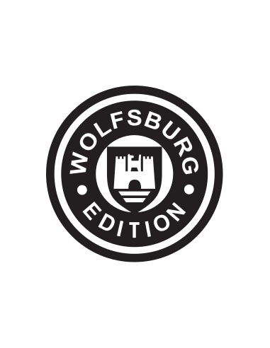 VW Wolfsburg Edition crest sticker in vinyl – 24 color options available