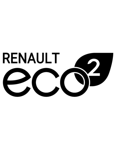 Sticker vinyle Renault eco² – 20 couleurs. Remplacez le logo arrière effacé de votre voiture.