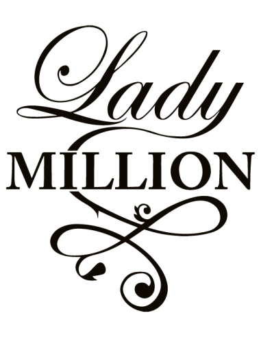 Sticker Lady Million – Décoration élégante en vinyle adhésif fabriqué en France