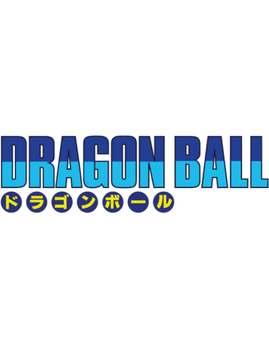 Dragon Ball Japanese Edition printed sticker manga logo with Japanese characters blue gradient