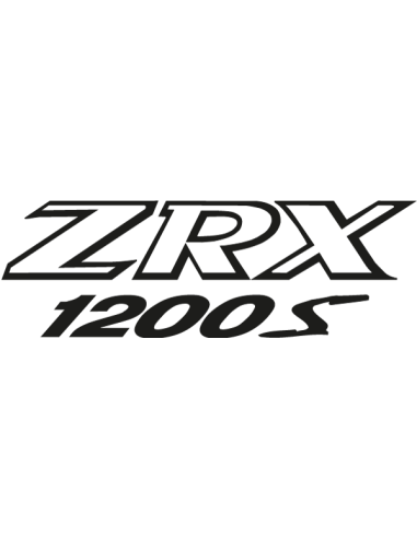 Sticker Kawasaki ZRX 1200S découpé sans fond en vinyle teinté masse décoration moto sportive