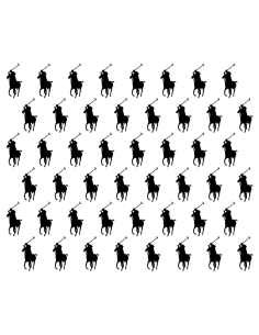 Polo Player repeating pattern sticker sheet for decor and personalization.