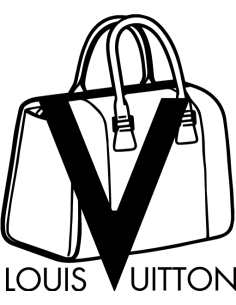 sticker sac voyage louis vuitton pour deco mode fashion