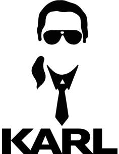 sticker hommage karl lagerfeld
