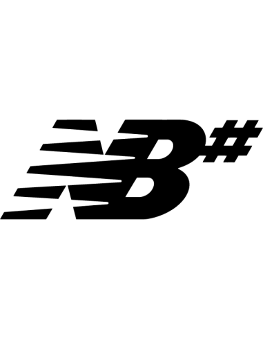 Sticker autocollant logo New Balance Numeric NB# découpé à la forme en vinyle pour décoration skateboard, laptop et carrosserie