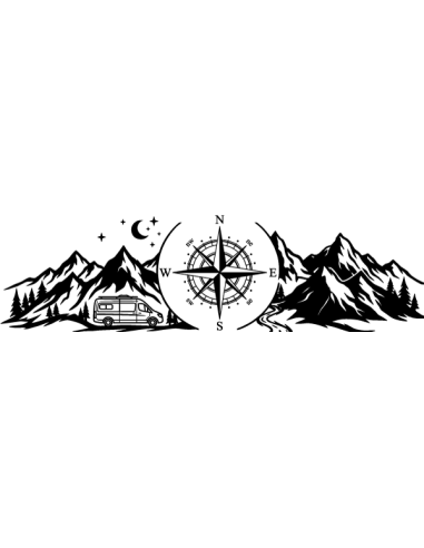 Sticker Géant Panoramique Vanlife