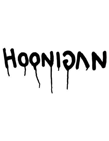 Sticker autocollant logo Hoonigan style tag graffiti avec peinture coulante en vinyle pour déco voiture de drift