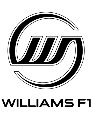Sticker autocollant du logo Williams F1 en vinyle pour décoration de voiture de sport et simracing