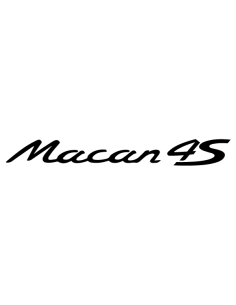 Sticker autocollant monogramme Macan 4S style Porsche en vinyle pour carrosserie et coffre arrière