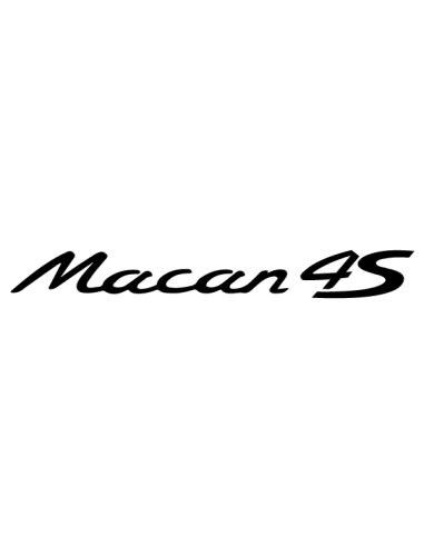 Sticker autocollant monogramme Macan 4S style Porsche en vinyle pour carrosserie et coffre arrière